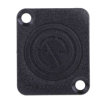 Neutrik, D Dummy Plate for use with Cover D-Shape Cutouts