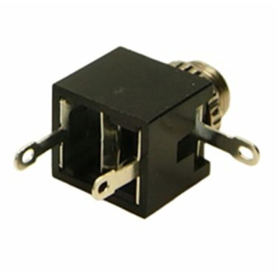 RS PRO Jack Connector 3.5 mm PCB Mount Mono Socket, 2Pole