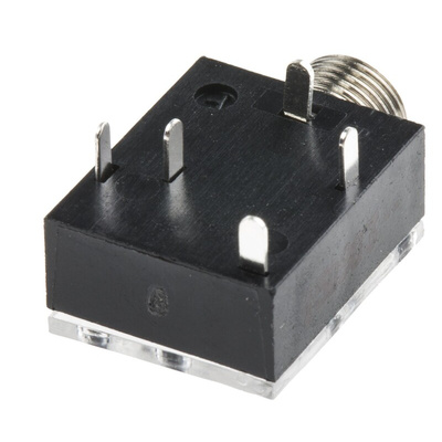 RS PRO Jack Connector 3.5 mm PCB Mount Stereo Socket, 3Pole