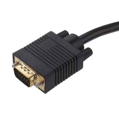 RS PRO Single Gang 3 Way Female HDMI, SVGA, USB A Faceplate