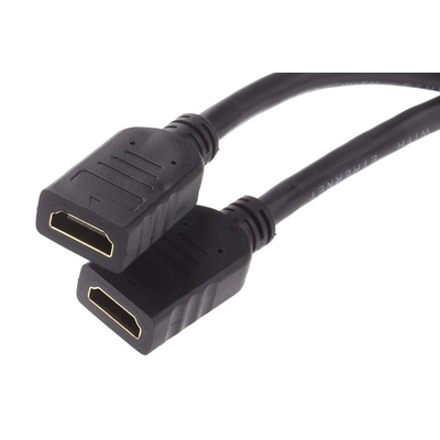 RS PRO Single Gang 2 Way Female HDMI Faceplate