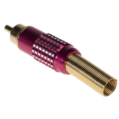 RS PRO Red Cable Mount RCA Plug