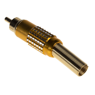 RS PRO Yellow Cable Mount RCA Plug