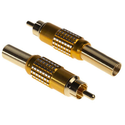 RS PRO Yellow Cable Mount RCA Plug