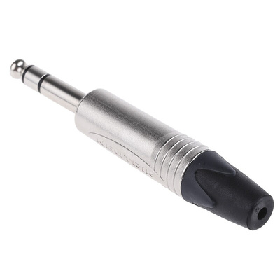 Neutrik Jack Connector 6.35 mm Cable Mount Stereo Plug, 3Pole