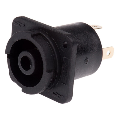 RS PRO Panel Mount Loudspeaker Connector Socket, 4 Way, 20A, Screw Down, Solder Termination