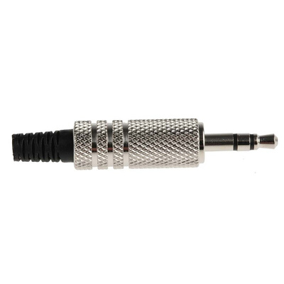 RS PRO Jack Connector 3.5 mm Cable Mount Stereo Plug