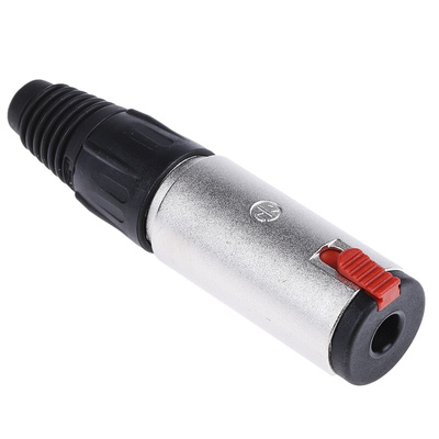 Neutrik Jack Connector 6.35 mm Locking Jack Stereo Socket, 3Pole