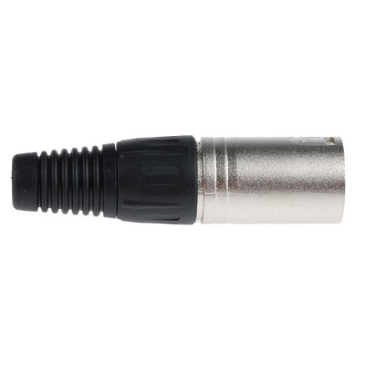 RS PRO Cable Mount XLR Connector, Male, 250 V ac, 5 Way, Silver Plating