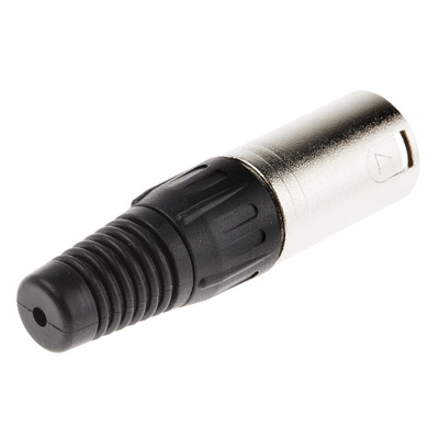 RS PRO Cable Mount XLR Connector, Male, 3 Way