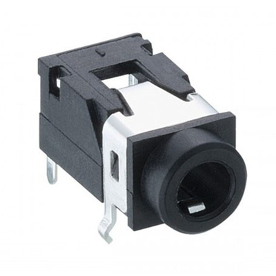 Lumberg Jack Connector 3.5 mm PCB Mount Stereo Socket, 4Pole 1A