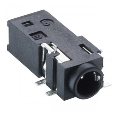 Lumberg Jack Connector 3.5 mm Surface Mount Stereo Socket, 4Pole 1A