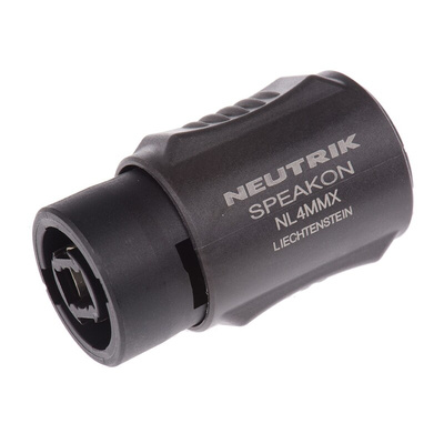 Neutrik Loudspeaker Connector, Plug to Plug, 4 Way, 30A