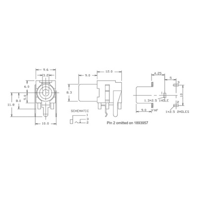 RS PRO Black PCB Mount RCA Socket