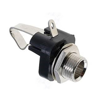 Decelect Forgos Jack Connector 6.35 mm Chassis Mount Mono Socket, 2Pole 2A
