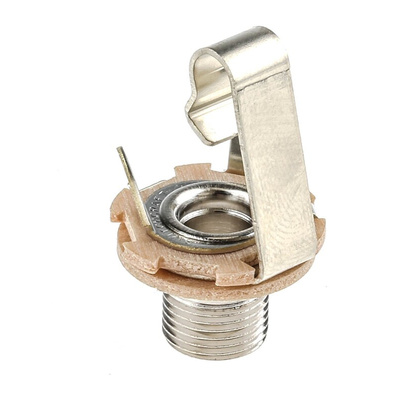 Switchcraft Jack Connector 6.35 mm Panel Mount Mono Socket, 2Pole