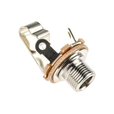 Switchcraft Jack Connector 6.35 mm Panel Mount Mono Socket, 2Pole