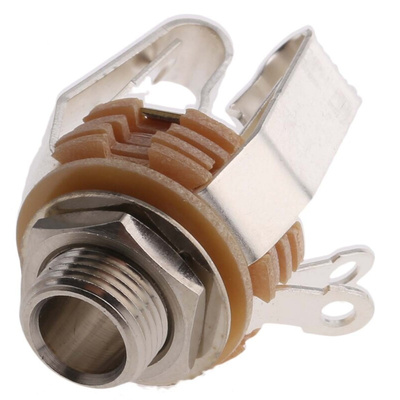 Switchcraft Jack Connector 6.35 mm Panel Mount Stereo Socket, 3Pole
