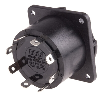 RS PRO Panel Mount Loudspeaker Connector Socket, 8 Way, 15A, Screw Down, Solder Termination