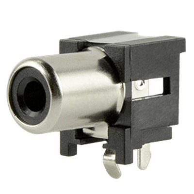 CUI Red Horizontal Through Hole RCA Socket, Tin