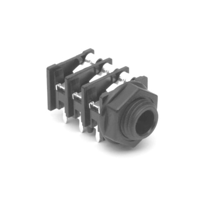 Amphenol Audio Jack Connector 1/4 in PCB Phone Jack Socket 10A