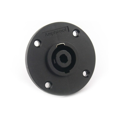 Amphenol Audio Panel Mount Loudspeaker Connector Plug, 4 Way, 30A, Solder Termination
