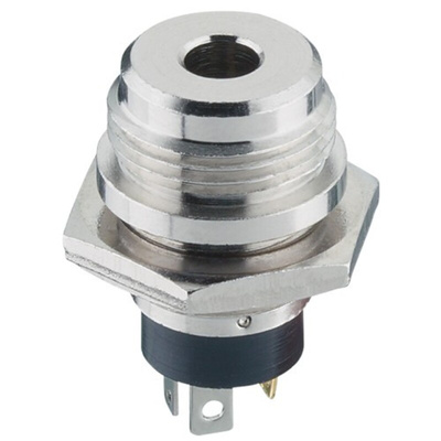 Lumberg Jack Socket 3.5 mm Front Mount Jack Connector Socket 1A