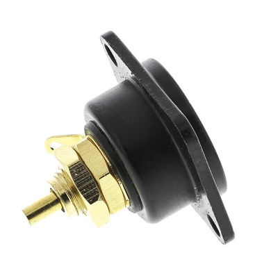 Neutrik Panel Mount RCA Socket, Gold over Nickel, 16A