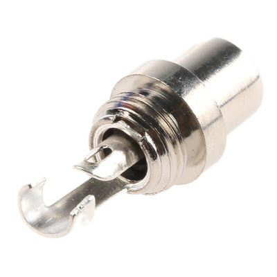 RS Pro Black, Natural Cable Mount RCA Socket with Nickel Plated Contacts, 5A