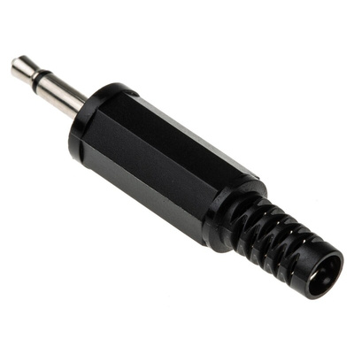 Lumberg Jack Connector 2.5 mm Cable Mount Mono Plug, 2Pole 500mA