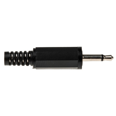Lumberg Jack Connector 2.5 mm Cable Mount Mono Plug, 2Pole 500mA