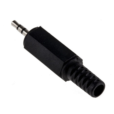 Lumberg Jack Connector 2.5 mm Cable Mount Stereo Plug, 3Pole 500mA