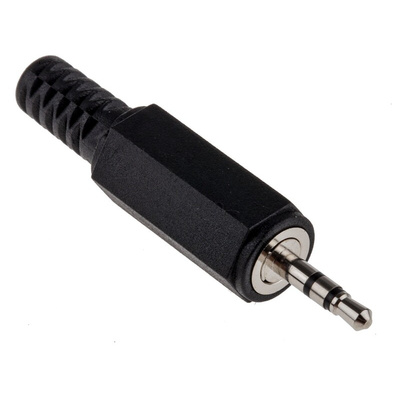 Lumberg Jack Connector 2.5 mm Cable Mount Stereo Plug, 3Pole 500mA