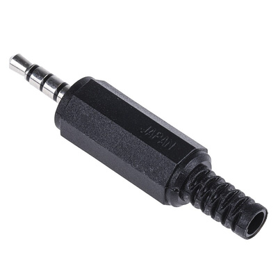 Lumberg Jack Connector 3.5 mm Cable Mount Stereo Plug, 4Pole 1A