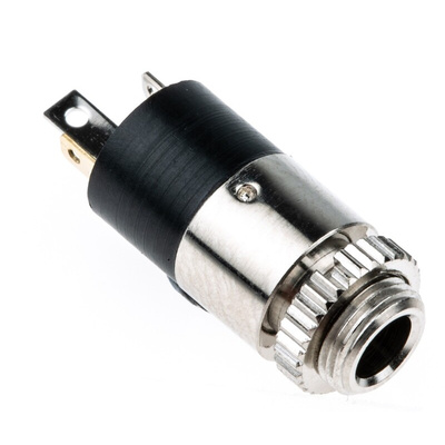 Lumberg Jack Connector 3.5 mm Panel Mount Stereo Socket, 3Pole 1A
