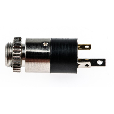 Lumberg Jack Connector 3.5 mm Panel Mount Stereo Socket, 3Pole 1A