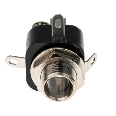 Lumberg Jack Connector 6.35 mm Panel Mount Stereo Socket, 3Pole 2A