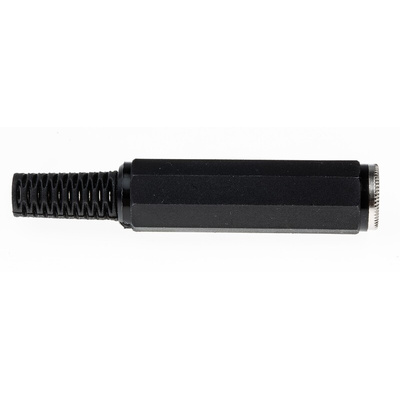 Lumberg Jack Connector 6.35 mm Cable Mount Stereo Socket, 3Pole 2A