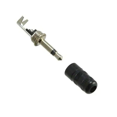Switchcraft Jack Connector 2.5 mm Cable Mount Mono Plug, 2Pole 125mA