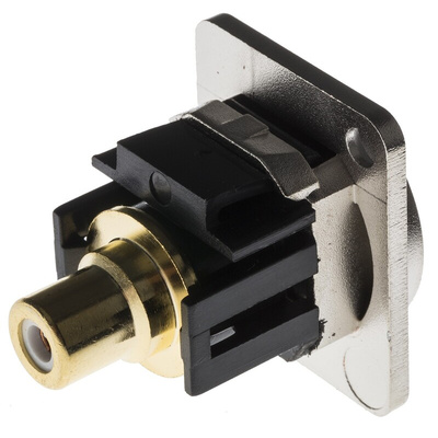 RS PRO White Panel Mount RCA Socket