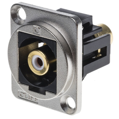 RS PRO White Panel Mount RCA Socket