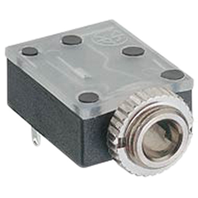 Lumberg Jack Connector 3.5 mm PCB Mount Stereo Socket, 3Pole 1A