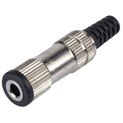 Lumberg Jack Connector 3.5 mm Cable Mount Mono Socket, 2Pole 1A