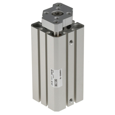 SMC Pneumatic Guided Cylinder 25mm Bore, 50mm Stroke, CQM Series, Double Acting