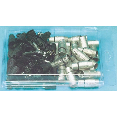 Neutrik Cable Mount XLR Connectors, Female, 50 V, 5 Way, Silver over Nickel Plating