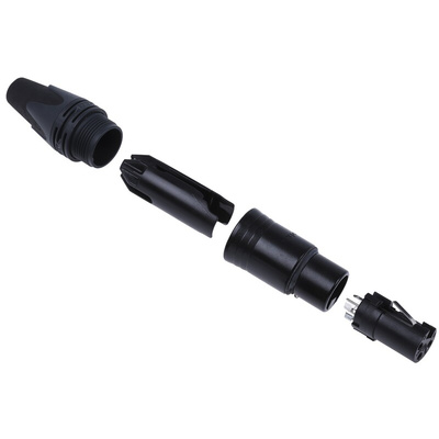 Neutrik Cable Mount XLR Connector, Female, 50 V, 3 Way, Silver Plating