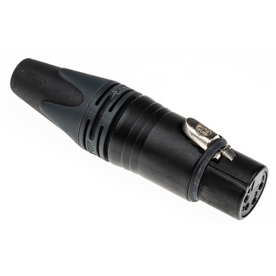 Neutrik Cable Mount XLR Connector, Female, 50 V, 4 Way, Silver over Nickel Plating