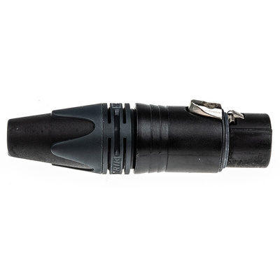 Neutrik Cable Mount XLR Connector, Female, 50 V, 4 Way, Silver over Nickel Plating