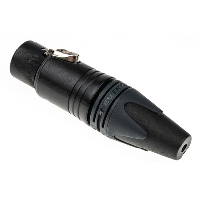 Neutrik Cable Mount XLR Connector, Female, 50 V, 4 Way, Silver over Nickel Plating