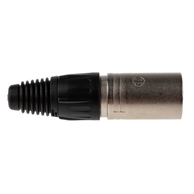 Neutrik Cable Mount XLR Connector, Male, 50 V, 3 Way, Silver Plating
